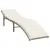 Produktbild 4 för Solsängar 2 st med bord beige konstrotting