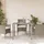 Trädgårdsbord med glasskiva ljusgrå 90x90x75 cm konstrotting