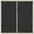 Produktbild 8 för Trädgårdsbord med glasskiva ljusgrå 90x90x75 cm konstrotting