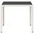 Produktbild 6 för Trädgårdsbord med glasskiva vit 90x90x75 cm konstrotting
