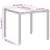 Produktbild 11 för Trädgårdsbord med glasskiva vit 90x90x75 cm konstrotting
