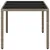 Produktbild 6 för Trädgårdsbord med glasskiva ljusgrå 150x90x75 cm konstrotting