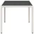 Produktbild 6 för Trädgårdsbord med glasskiva vit 150x90x75 cm konstrotting