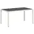 Produktbild 7 för Trädgårdsbord med glasskiva vit 150x90x75 cm konstrotting