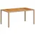 Produktbild 7 för Trädgårdsbord beige 150x90x75 cm konstrotting akaciaträ