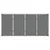 Produktbild 8 för Trädgårdsbord med glasskiva vit 190x90x75 cm konstrotting