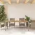 Produktbild 3 för Trädgårdsbord beige 190x90x75 cm konstrotting akaciaträ