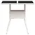 Produktbild 5 för Trädgårdsbord med glasskiva vit 80x80x75 cm konstrotting
