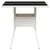 Produktbild 6 för Trädgårdsbord med glasskiva vit 80x80x75 cm konstrotting