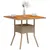 Produktbild 4 för Trädgårdsbord beige 80x80x75 cm konstrotting akaciaträ