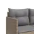 Produktbild 7 för Solsäng med dynor beige konstrotting