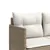 Produktbild 7 för Solsäng med dynor beige konstrotting