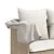 Produktbild 8 för Solsäng med dynor beige konstrotting