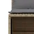 Produktbild 6 för Soffgrupp för trädgård med dynor 4 delar beige konstrotting