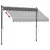 Produktbild 6 för Markis infällbar antracit 250x150 cm tyg och stål