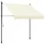 Produktbild 2 för Infällbar markis gräddvit 200x150 cm tyg och stål