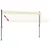 Produktbild 6 för Markis infällbar gräddvit 350x150 cm tyg och stål