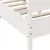 Produktbild 7 för Sängram med huvudgavel vit 150x200 cm massiv furu