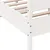Produktbild 7 för Sängram med huvudgavel vit 120x200 cm massiv furu