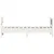 Produktbild 5 för Sängram med huvudgavel vit 90x200 cm massiv furu