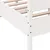 Produktbild 7 för Sängram med huvudgavel vit 120x190 cm massiv furu