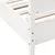 Produktbild 7 för Sängram med huvudgavel vit 90x190 cm massiv furu