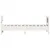 Produktbild 5 för Sängram med huvudgavel vit 75x190 cm massivt furu