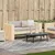 Produktbild 3 för Trädgårdssoffa 2-sits 134x60x62 cm massiv furu
