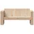 Produktbild 4 för Trädgårdssoffa 2-sits 134x60x62 cm massiv furu