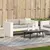 Produktbild 3 för Trädgårdssoffa 2-sits vit 134x60x62 cm massiv furu