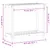 Produktbild 10 för Växtbord med hylla vit 82,5x35x75 cm massivt furu