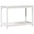 Produktbild 2 för Växtbord med hylla vit 108x50x75 cm massivt furu