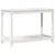 Produktbild 7 för Växtbord med hylla vit 108x50x75 cm massivt furu
