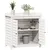 Produktbild 4 för Växtbord med hyllor vit 82,5x50x86,5 cm massiv furu