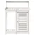 Produktbild 5 för Växtbord med hyllor vit 82,5x50x109,5 cm massiv furu