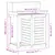 Produktbild 10 för Växtbord med hyllor vit 82,5x50x109,5 cm massiv furu