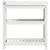 Produktbild 5 för Växtbord med hyllor vit 82,5x45x86,5 cm massiv furu