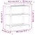 Produktbild 10 för Växtbord med hyllor vit 82,5x45x86,5 cm massiv furu