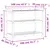 Produktbild 10 för Växtbord med hyllor 108x45x86,5 cm impregnerad furu
