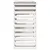 Produktbild 5 för Barbord vit 113,5x50x103 cm massiv furu