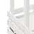 Produktbild 7 för Barbord för trädgården med tak vit 112,5x57x195,5cm massivt trä