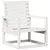 Produktbild 2 för Trädgårdsstol vit 57,5x63x76 cm massiv furu