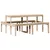 Produktbild 2 för Picknickbord 160x134x75 cm massivt trä