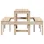Produktbild 5 för Picknickbord 160x134x75 cm massivt trä