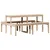 Produktbild 6 för Picknickbord 160x134x75 cm massivt trä