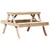 Produktbild 2 för Picknickbord 105x134x75 cm massivt trä