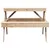 Produktbild 4 för Picknickbord 105x134x75 cm massivt trä