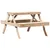 Produktbild 6 för Picknickbord 105x134x75 cm massivt trä