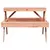 Produktbild 4 för Picknickbord 105x134x75 cm massivt douglasträ