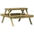 Produktbild 2 för Picknickbord 105x134x75 cm impregnerad furu